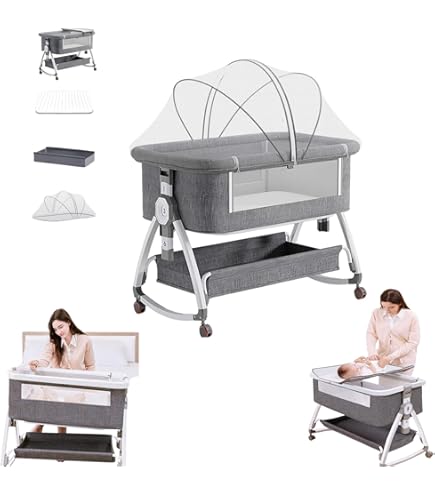 Amazon.co.jp: [AOKOWN]【保育士が監修】 ベビーベッド 折りたたみ